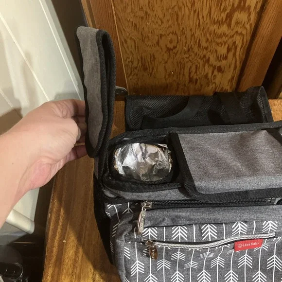 Lekebaby Baby Stroller Organizer w/ Insulated Cup Holders Universal Fit Pockets - Picture 3 of 6